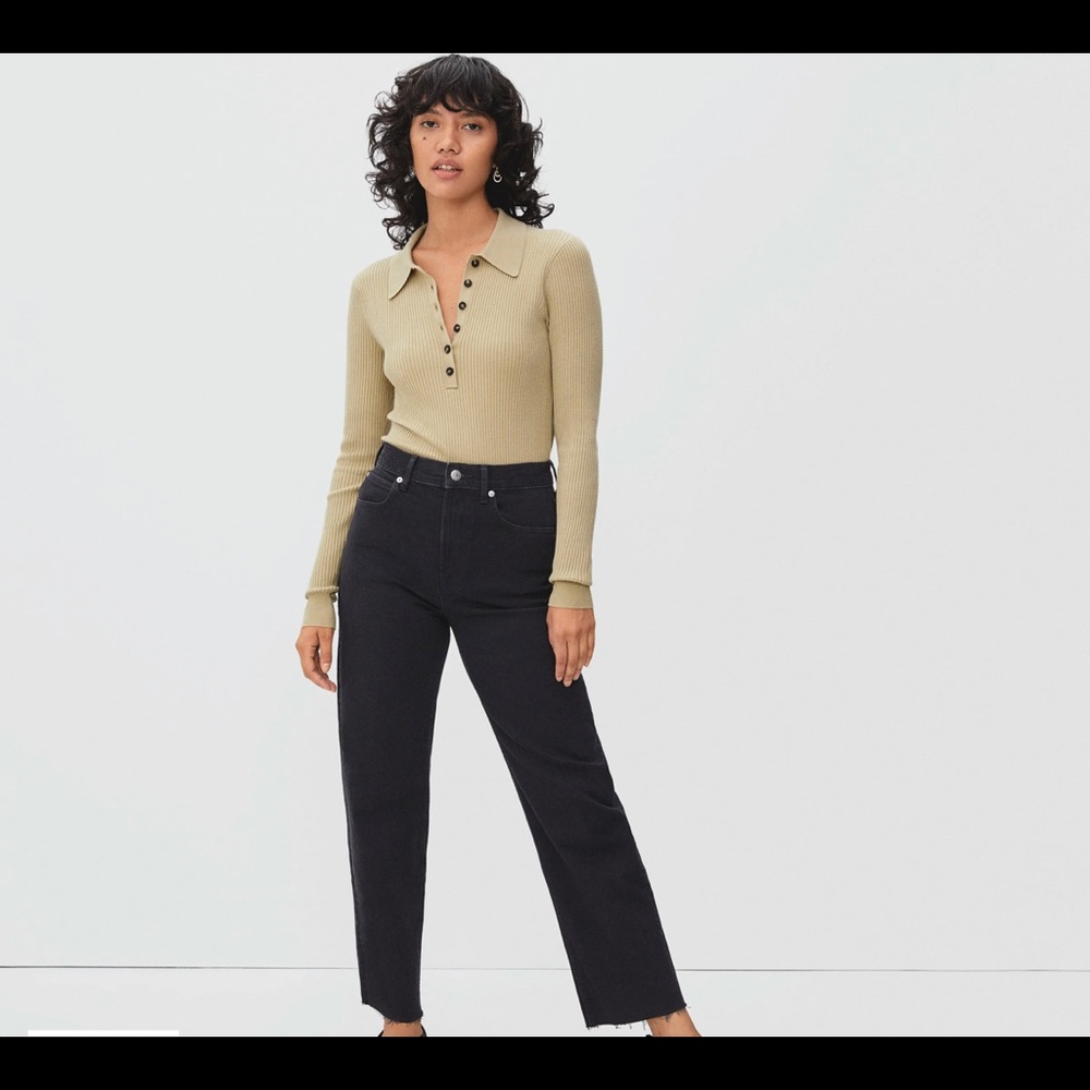 Everlane Way-High Jean - Coal - Sz 26